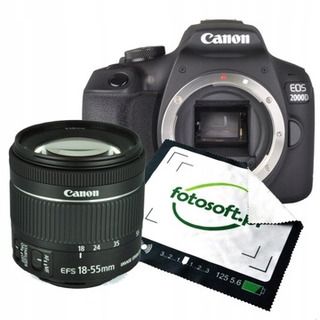 CANON EOS 2000D + 18-55mm IS II стабилизация изображения новый