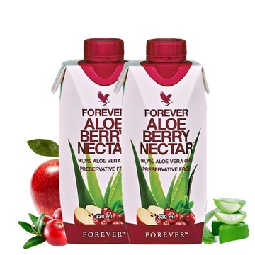 Forever Aloe Berry клюквенный сок алоэ 330 x2