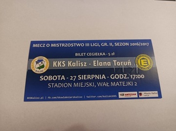 KKS KALISZ-ELANA TORUŃ 27-08-2016