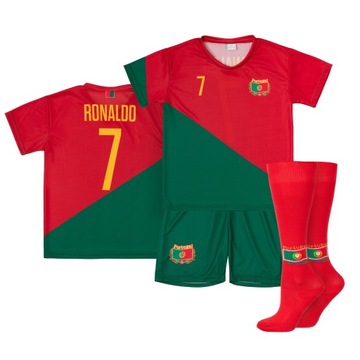 Комплект / футбольная форма + гетры Роналду Португалия 7 разм. 146