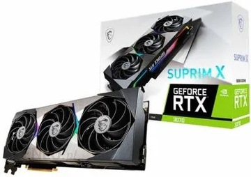 Відеокарта MSI RTX 3070 SUPRIM x 8GB 8 GB-SUPER Stand-повний комплект