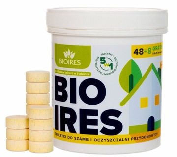 Таблетки для септиков Bioires для 2лет + жиры 5в1