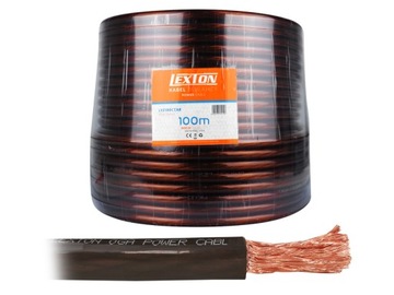 PR кабель живлення LEXTON 0GA / 15mm, CCA, чорний.