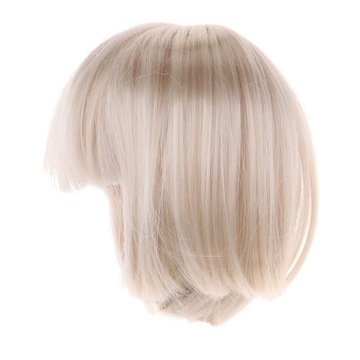 1 шт. кукольный парик белый Accs волосы