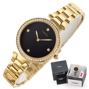 Элегантные серебряные женские часы TIMEX City TW2V24000 + подарочная коробка