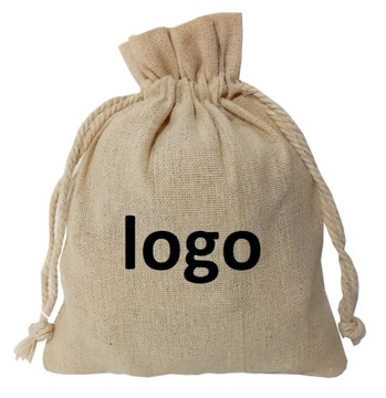 Льняная сумка 13x18 печать логотипа компании Ярмарка
