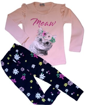 Комплект для дівчинки блузка з кошеням легінси