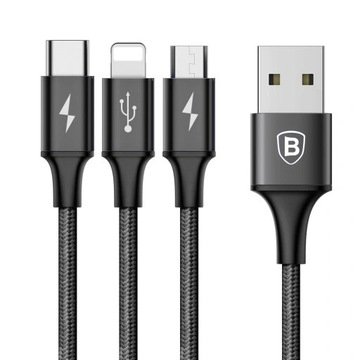 Кабель BASEUS Rapid 3in1 USB Type-C Lightning Micro