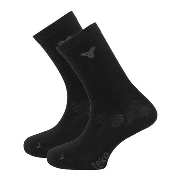 Трекінгові шкарпетки Teko Ecobaseliner 1.0 Merino 2 пари Black XL