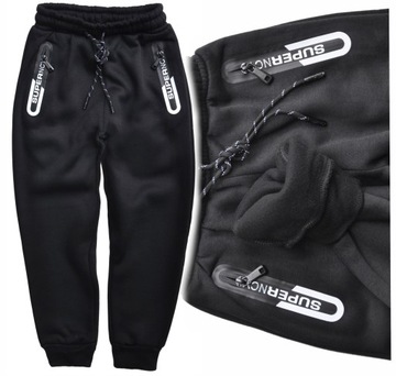 STEllO спортивные штаны толстые черные джоггеры спортивные костюмы с подогревом R 128
