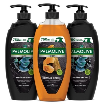 PALMOLIVE Men гель для душа мужской 3x750 мл