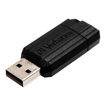 Флеш-накопитель Verbatim PinStripe 128GB USB 2.0 Black