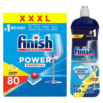Finish набор для посудомоечной машины таблетки ополаскиватель