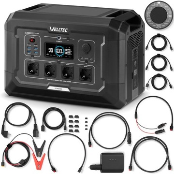 Станція живлення WELLTEC XPS3000 PRO / 2500 | 5400W | 2048wh / аксесуари