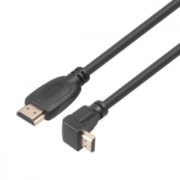 TB кабель HDMI v 2.0 позолочений 1.8 м кутовий