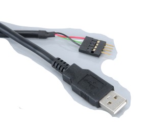 AKASA кабель-переходник внутренний адаптер USB 2,0 к внешнему USB 2,0