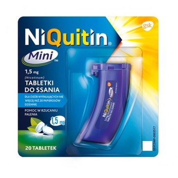 NiQuitin Mini 1,5 мг 20 таблеток для куріння