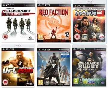 Набір Flashpoint / Red Faction / Mass Effect / UFC PS3 6-ігри
