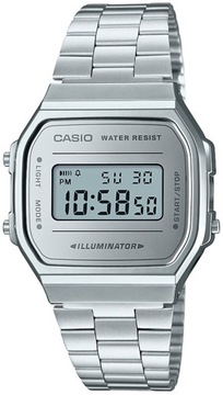 Casio винтаж серебро часы a168wem-7ef секундомер