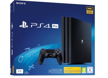 SONY PLAYSTATION 4 PRO 4K HDR 1TB 1000GB КОМПЛЕКТ