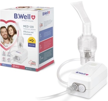 Портативний безшумний інгалятор небулайзер B. WELL MED - 120 для дітей і дорослих