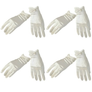 4 пари весільні елегантні весільні рукавички