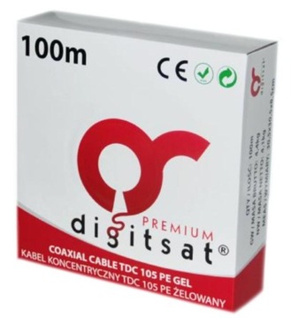 кабель RG6 1.02 cu GEL tdc105 обплетення x128 100m