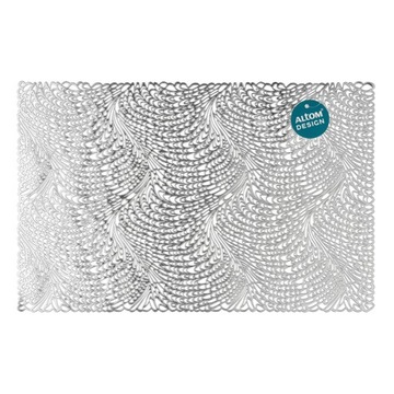 Срібний килимок для столу Glamour Waves 45x30