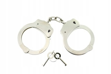 Стальные никелированные наручники Deluxe с полным люверсом