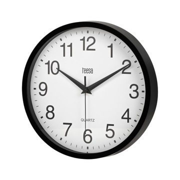 Настенные часы 25 см Teesa черный современный тихий