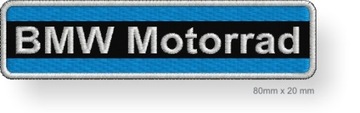 BMW MOTORRAD термо вышивка патч 80 мм x 20 мм