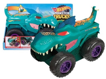 HOT WHEELS MONSTER TRUCK ПОЖИРАТЕЛЬ АВТОМОБИЛЕЙ MEGA WREX