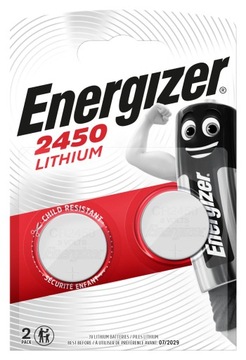 Аккумулятор Energizer CR2450 BR2430 L2430 ECR2430 2шт