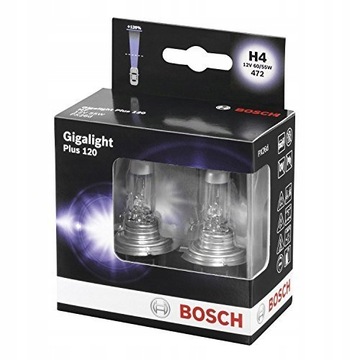 BOSCH GIGALIGHT + 120% лампи H4 12V 60 / 55W 2шт