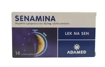СЕНАМИН 12,5 мг, препарат для сна, 14 таблеток