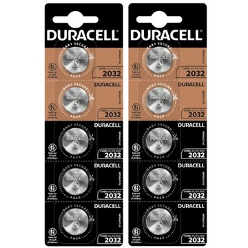 10X DURACELL DL/CR 2032 литиевая мини-батарея 220MAH V: 3.0