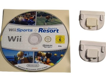 Wii SPORTS + Wii SPORTS RESORT + оригінальний MOTION PLUS білий X2