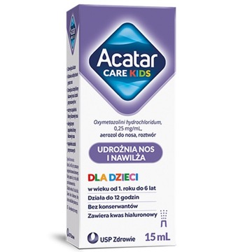 Acatar Care Kids 0,25 мг / мл, назальний спрей для D