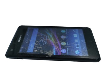 Телефон Sony Xperia M C1905-працює, але має розбите скло-опис