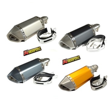 СПОРТИВНИЙ ГЛУШНИК ВИХЛОПНОЇ УНІВЕРСАЛЬНИЙ AKRAP КОРОТКА НАКЛЕЙКА AKRAPOVIC DB KILL