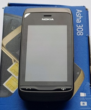 Новий Nokia Asha 308 Black DUAL SIM