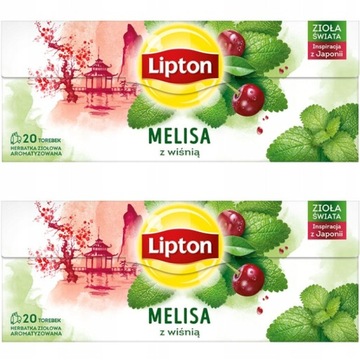 Lipton травы мира чай Мелисса с вишней 40 шт