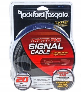 Rockford Fosgate RFI-20 RCA кабель, длина 6 м