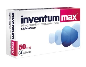 Inventum Max, 50 мг, таблетки, 4шт препарат потенції