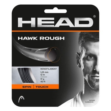 Теннисный трос Head Hawk Rough 12M 1.30 антрацит