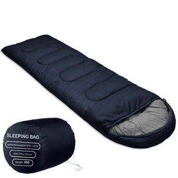 Теплый туристический спальный мешок 2в1 одеяло мумия капюшон