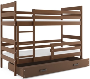 Двоярусне ліжко 80 x 160 см з матрацами і ящиком Eryk