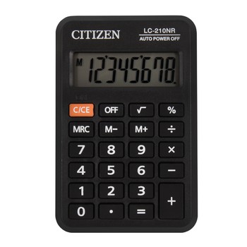 Кишеньковий калькулятор маленький громадянин LC-210NR