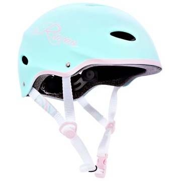 Шолом для скейтборду Raven F511 Mint / Pink XS (52-54)