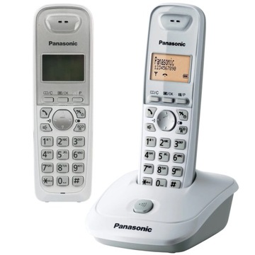 Стаціонарний бездротовий телефон DECT Panasonic KX-tg2511pdw білий